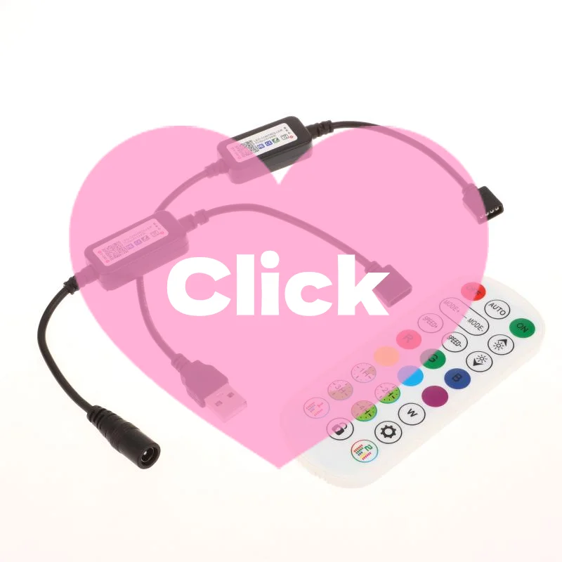 1 Set RGB Colorful LED Light Strip Connector For APP Control DC USB 5V-24V Music Colorful Tape Light Mini Bluetooth Controller